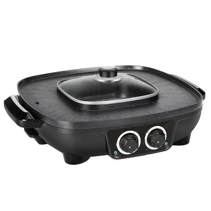 Hot Sales Korean Electric BBQ Grill with Hot Pot Multifunction Electric Skillet