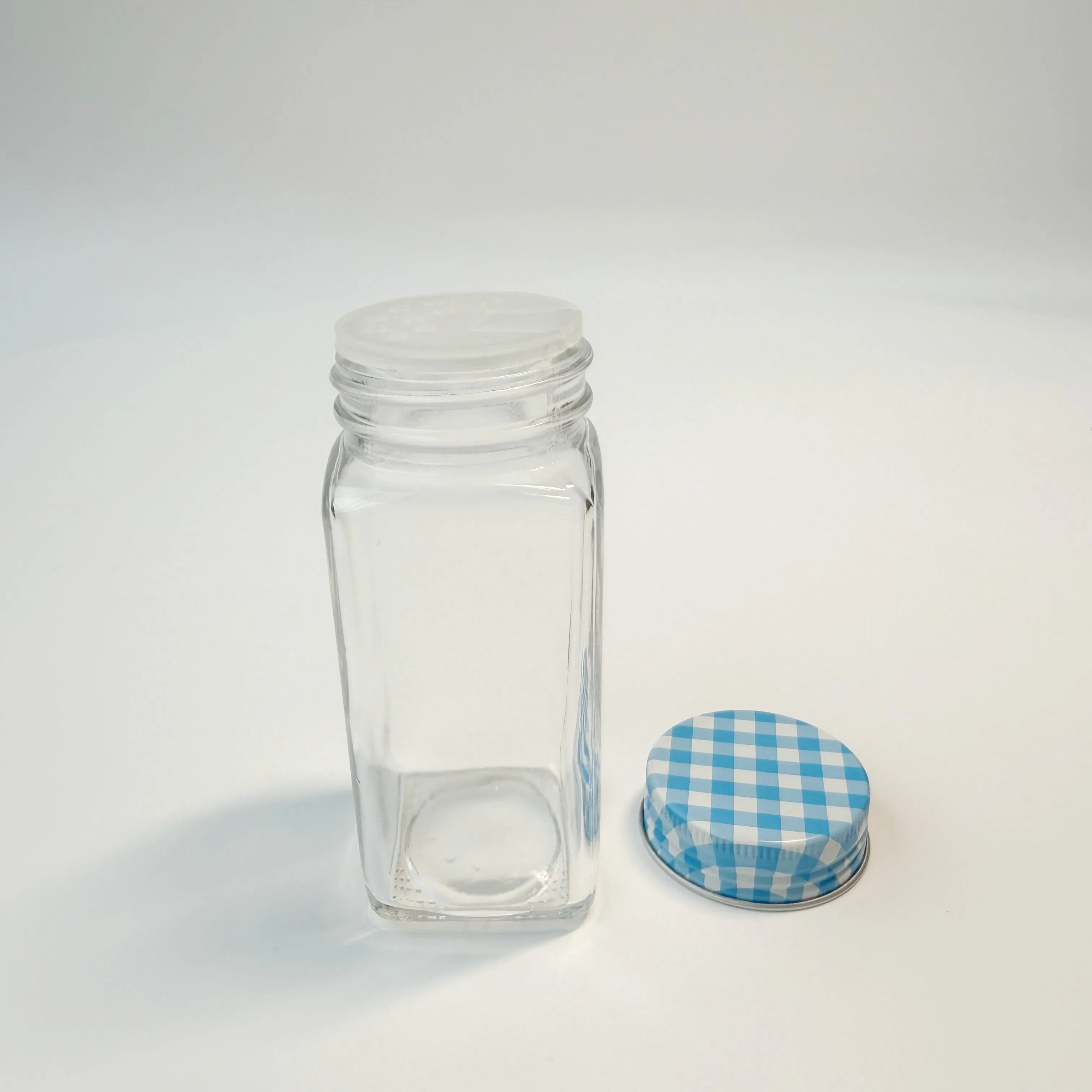 Custom 100ml Glass Salt and Pepper Spice Grinder Bottle with Screw Cap