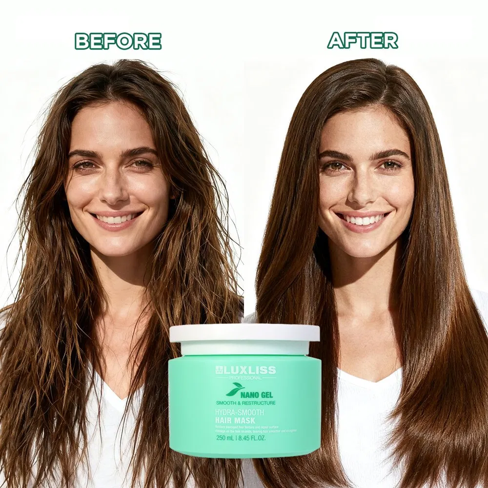 Luxliss Nano Smooth Hair Mask Factory Moisturizing Repair Damaged Hair Treatment Cream