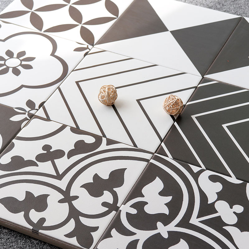 Home Decor 8X8 Flower Feature Wall Ceramic Decorative Floor Tiles