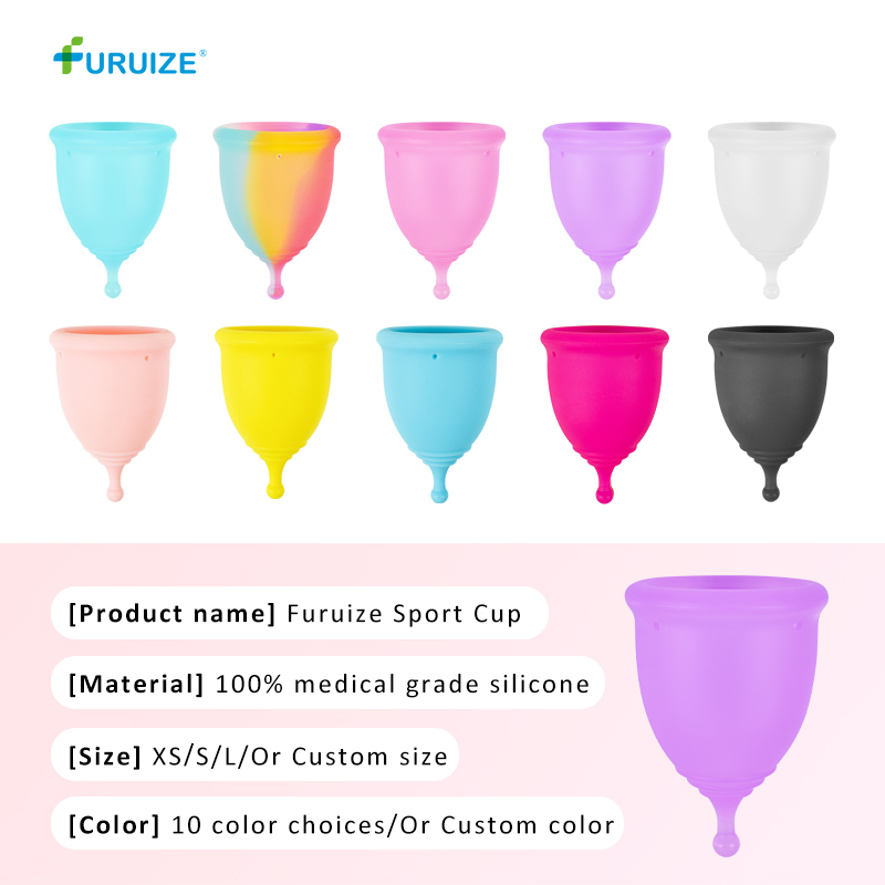 Eco-Friendly Sterilizer Personalizada OEM Reusable Period Cup Copa 100% Medical Silicone Menstrual Cup Set Copa
