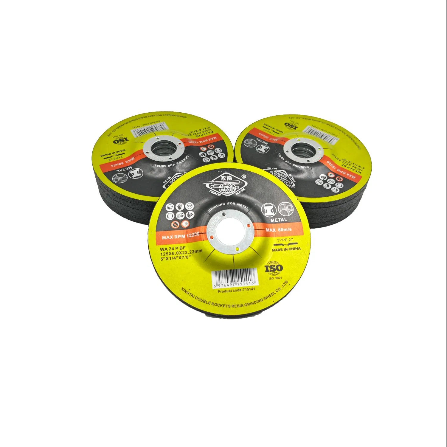 Hot Sale Abrasives Grinding Disc 125*6*22.23mm 5 Inch Grinding Wheel for Metal Stainless Steel