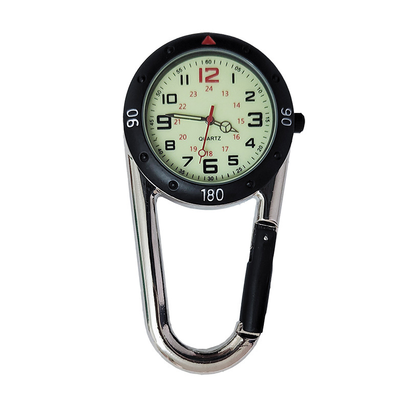 Quartz Carabiner Hook Watch for Outdoor
