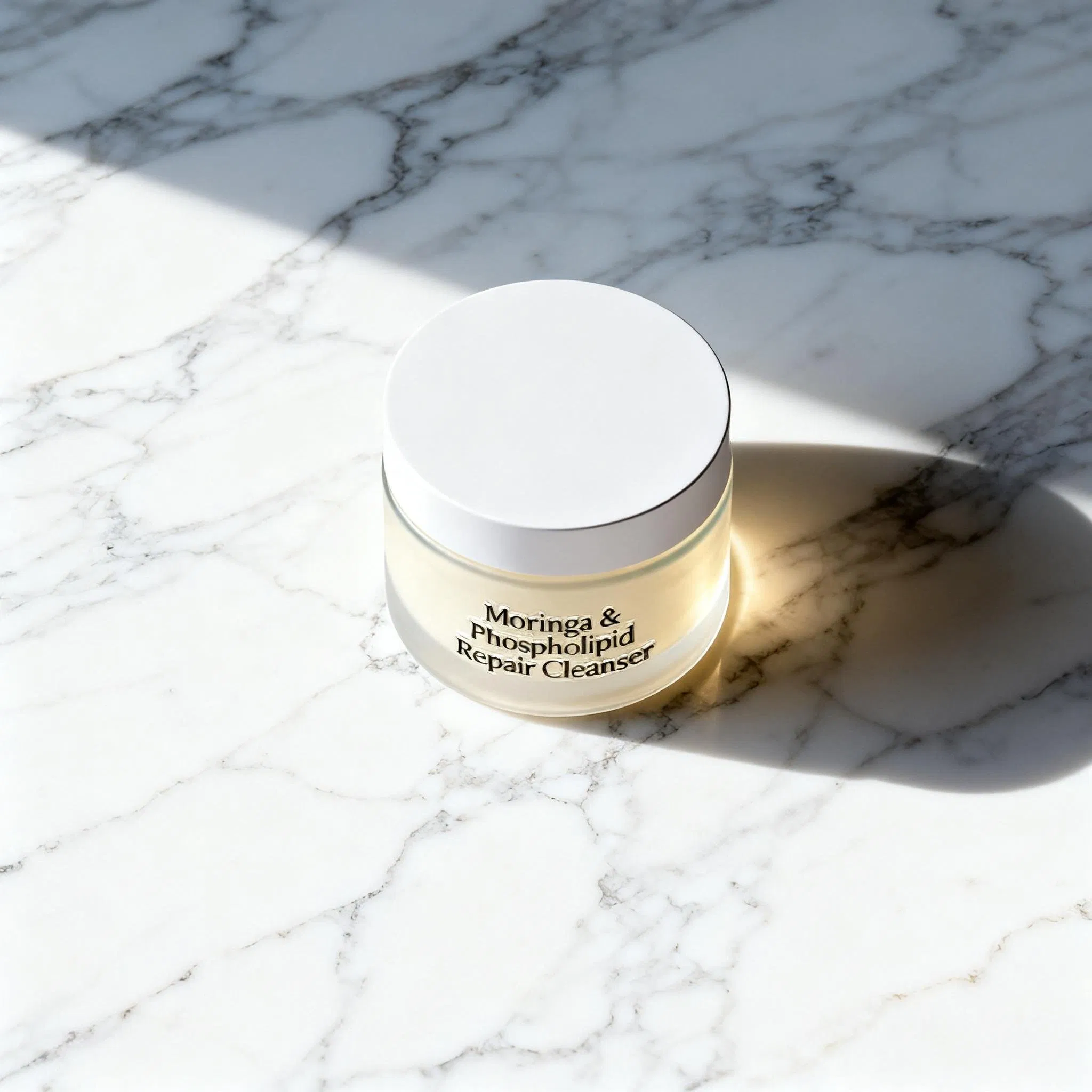 Luxury Non-Stripping and Anti-Redness Face Cleanser with Moringa Seed Extract and Bisabolol for Post-Cleansing Comforted