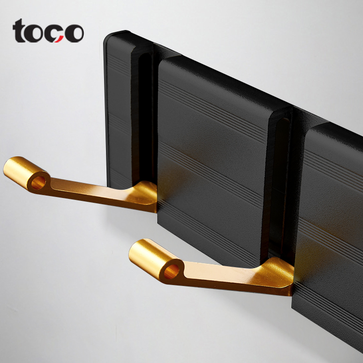 Набор настенных крючков TOCO, 6 шт, металл, черный