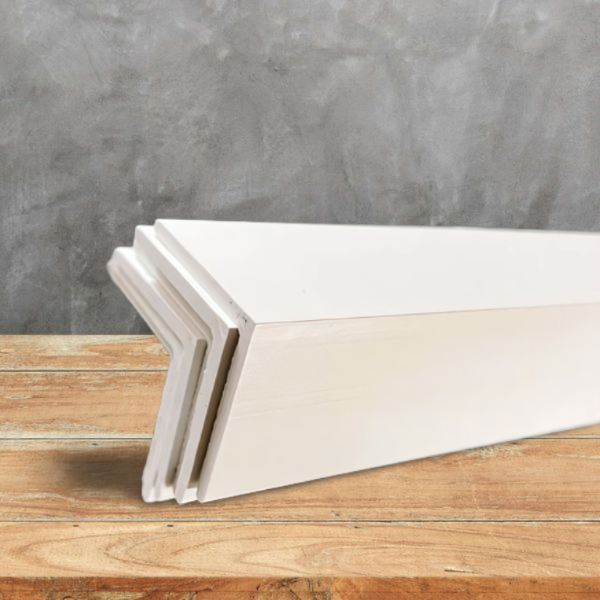 White PVC Plastic Corner Bead L-Shape Right Angle Corner Strip Protects 90 Degree Cross Section