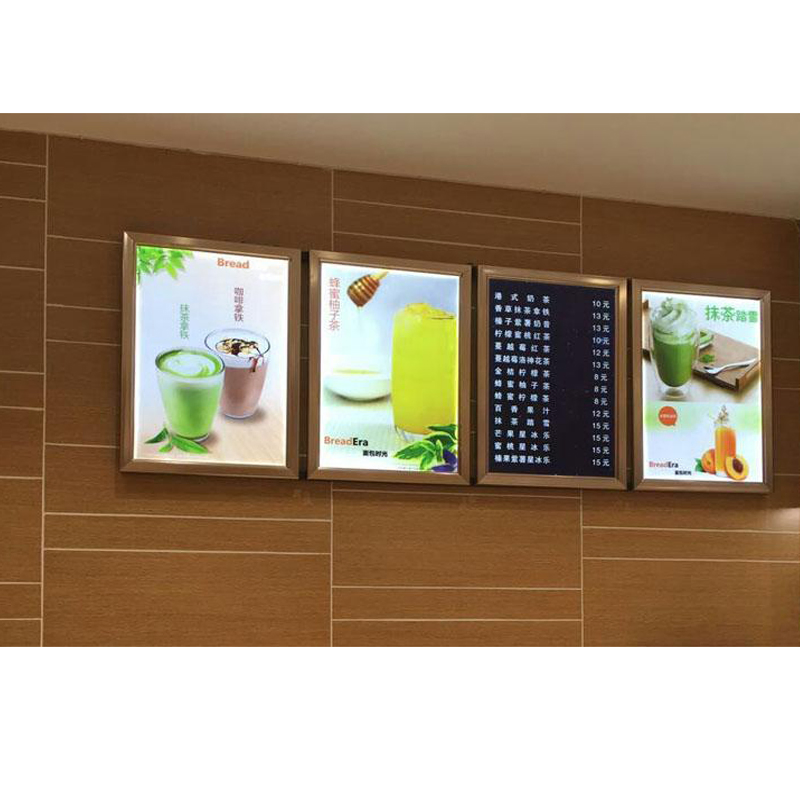 Extremely Slim Restaurant Menu Board Movie Light Box LED Sign LGP Signage