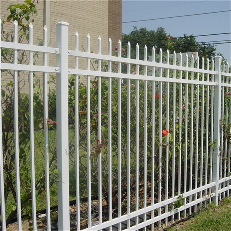 Spear Picket Fence Panel Galvanized Steel Fence Security Fence