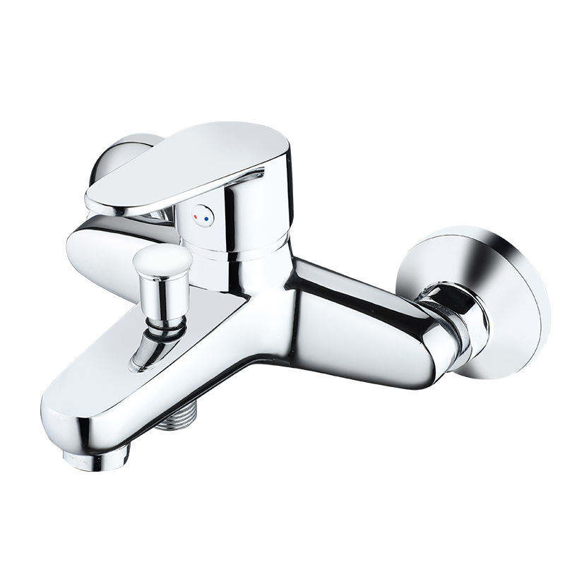 Traditional Brass Material Wall Mounted Single Handle Shower Taps Bathroom Faucet