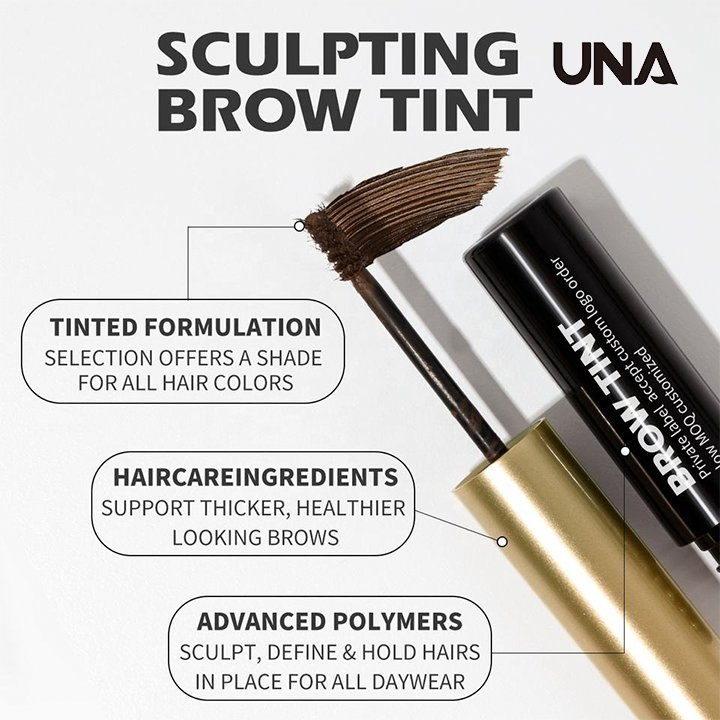 New Professional Private Label Eyebrow Tint Gel Vegan Cruelty Free High Quality Instant Water Proof Tinted Brow Gel