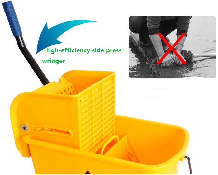 Mini 20L Mop Bucket Wringer Trolley Family Mop Bucket with Wringer