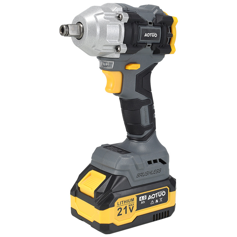21V Cordless 350nm Lithium Ion Battery Brushless Cordless Impact Wrench Power-Tool