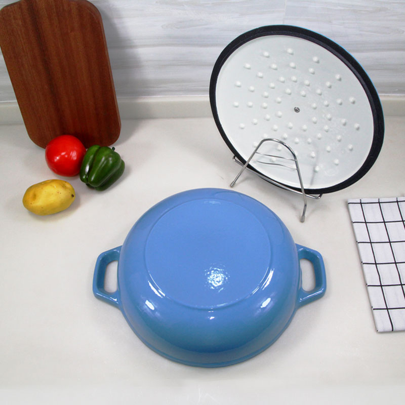 Чугунная эмалированная кастрюля-казан Cookwin, 30 см