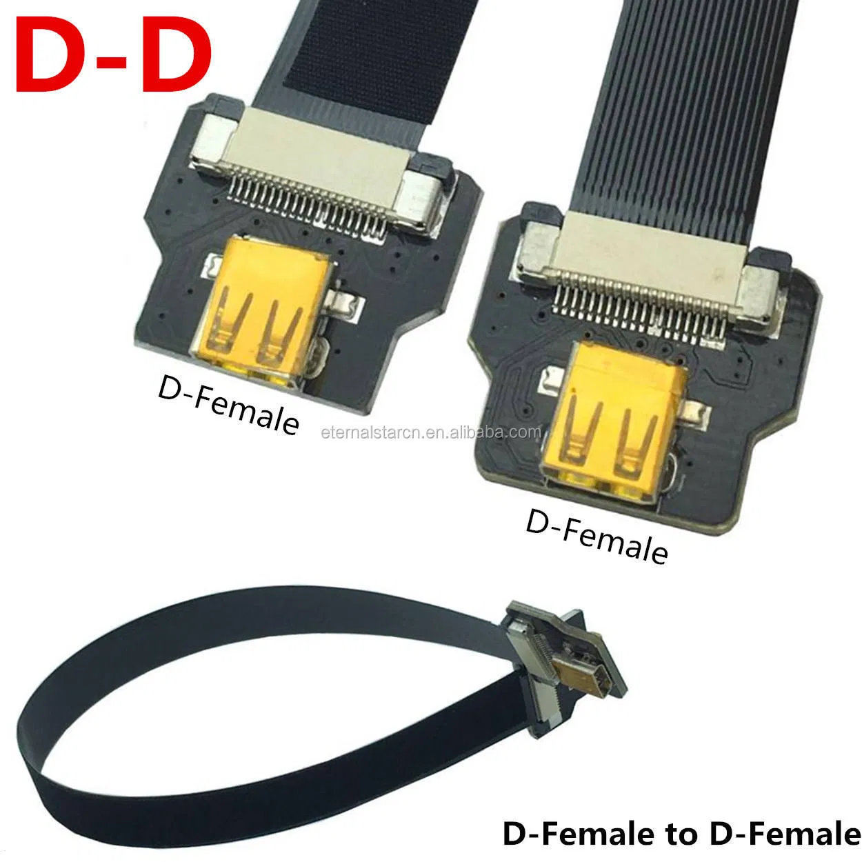 Ультратонкий гибкий микро-HDMI кабель с угловым адаптером 90°