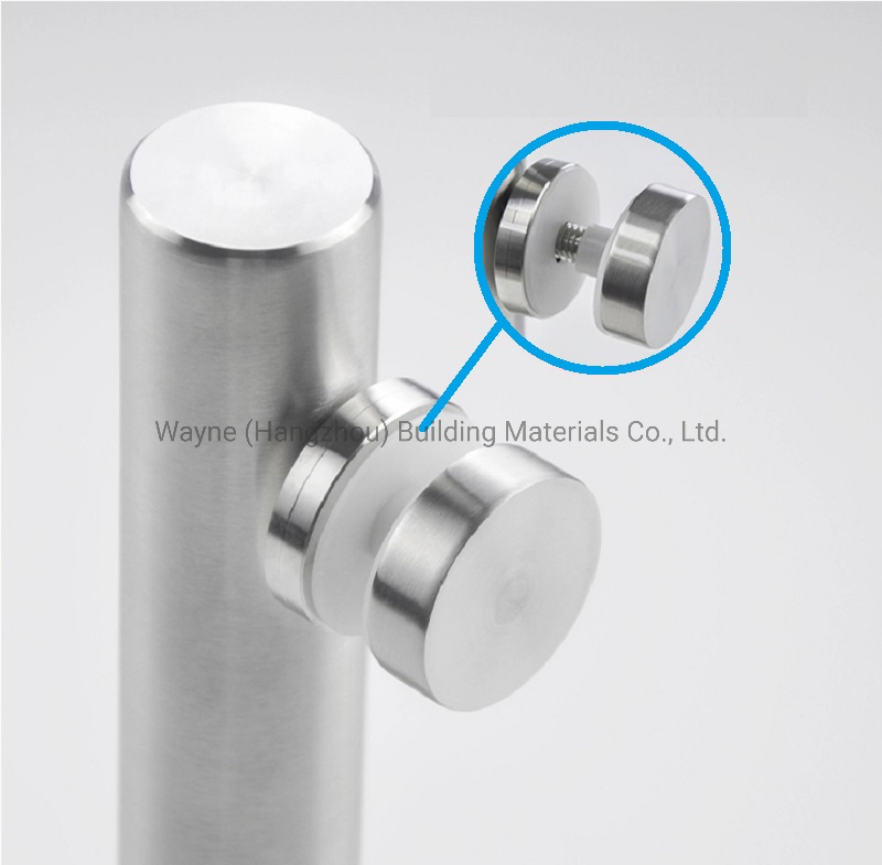 Matt Black Stainless Steel Swimming Pool Glass Fencing Spigot Frameless Glass Balustrade Semicircular Base Spigot Vs213b