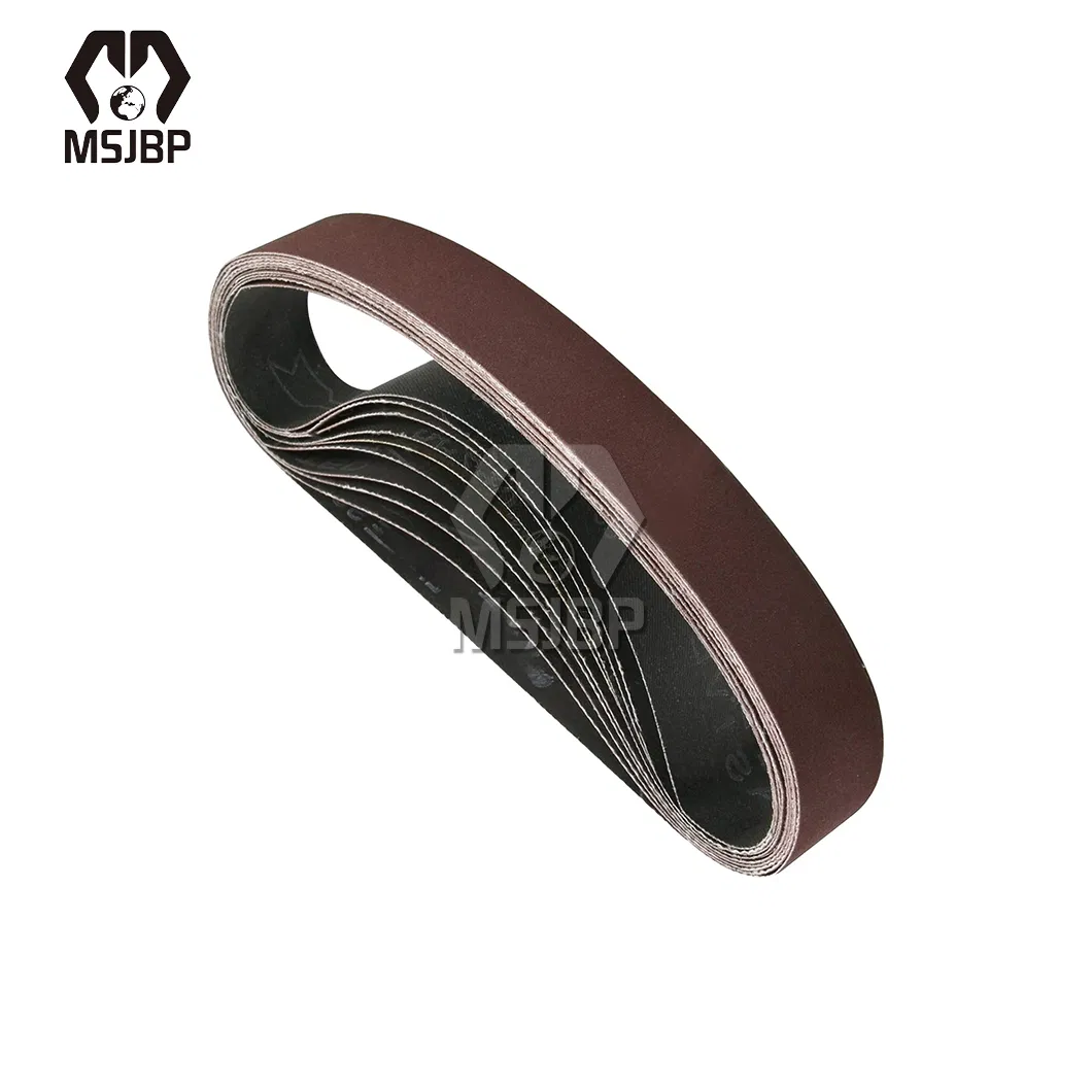 Msjbp Carbide Sanding Belts China Manufacturers 80 / 120 / 150 / 240 / 400 Grits Sander Sanding Belt Tx33 1" X 42" Aluminum Oxide Sanding Belt