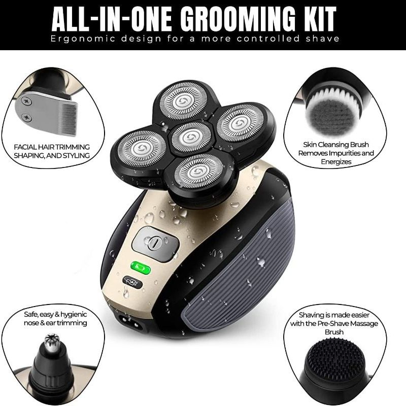 Advanced Men's Shaving Razor with High-Tech Electric Trimmer Design