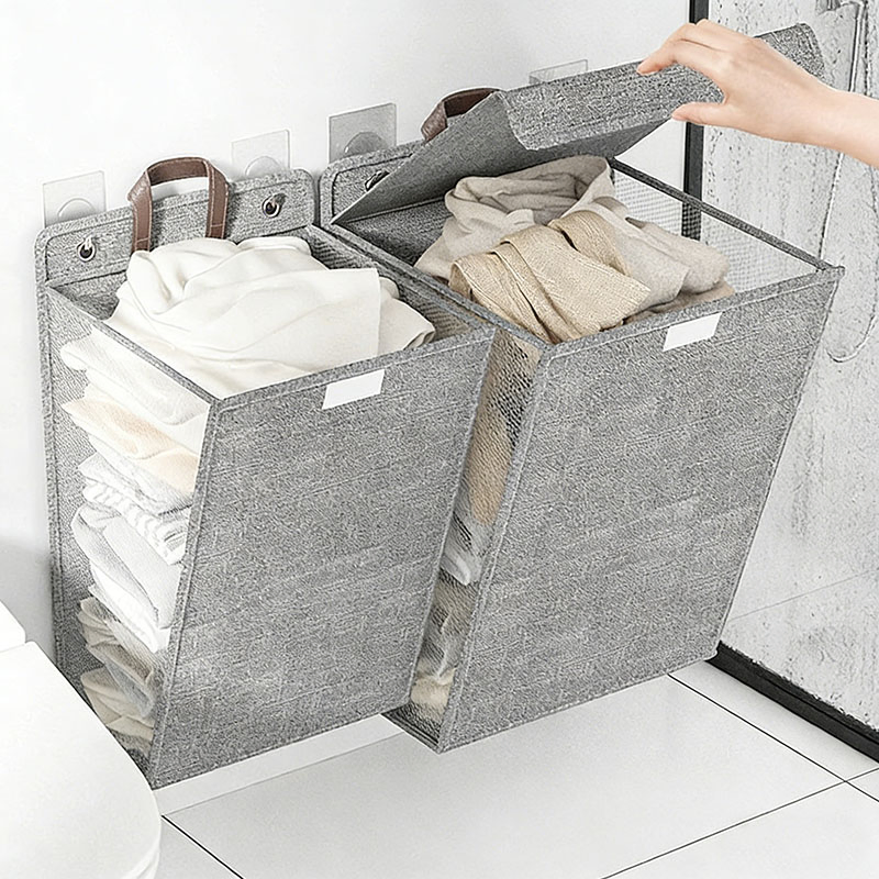 Household Organizer Foldable Wall Hanging Laundry Hamper