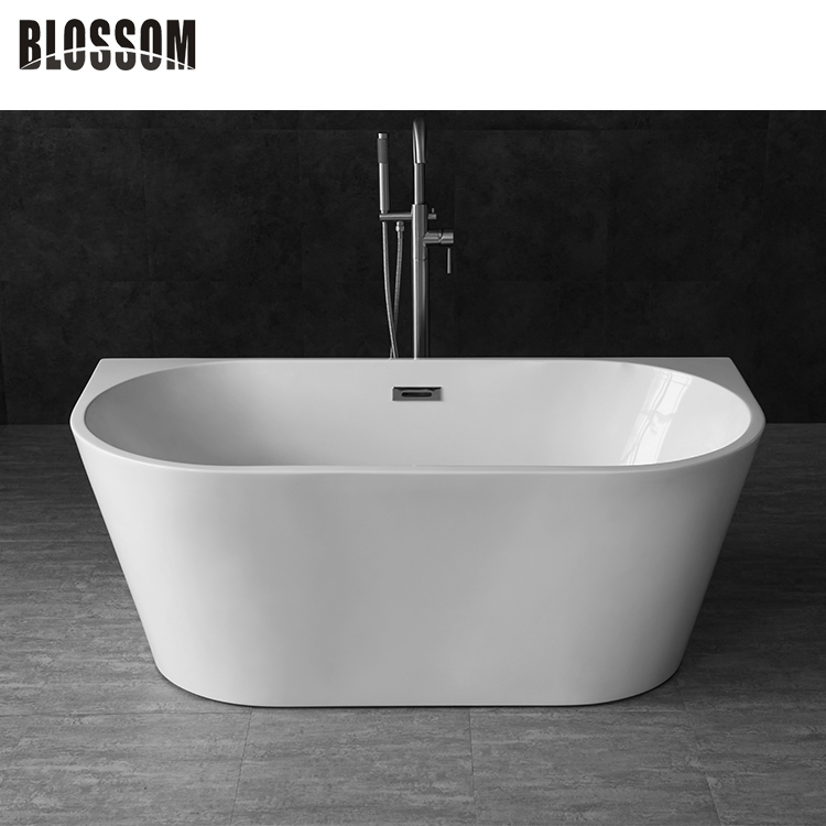 Cheap Acrylic Shallow Bath Tub Leisure Bathroom Corner Freestanding Bathtub