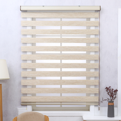 Imitation Linen Zebra Blinds Ready Made Roller Shades Day and Night Roller Blinds Dou Roller Blinds Finished