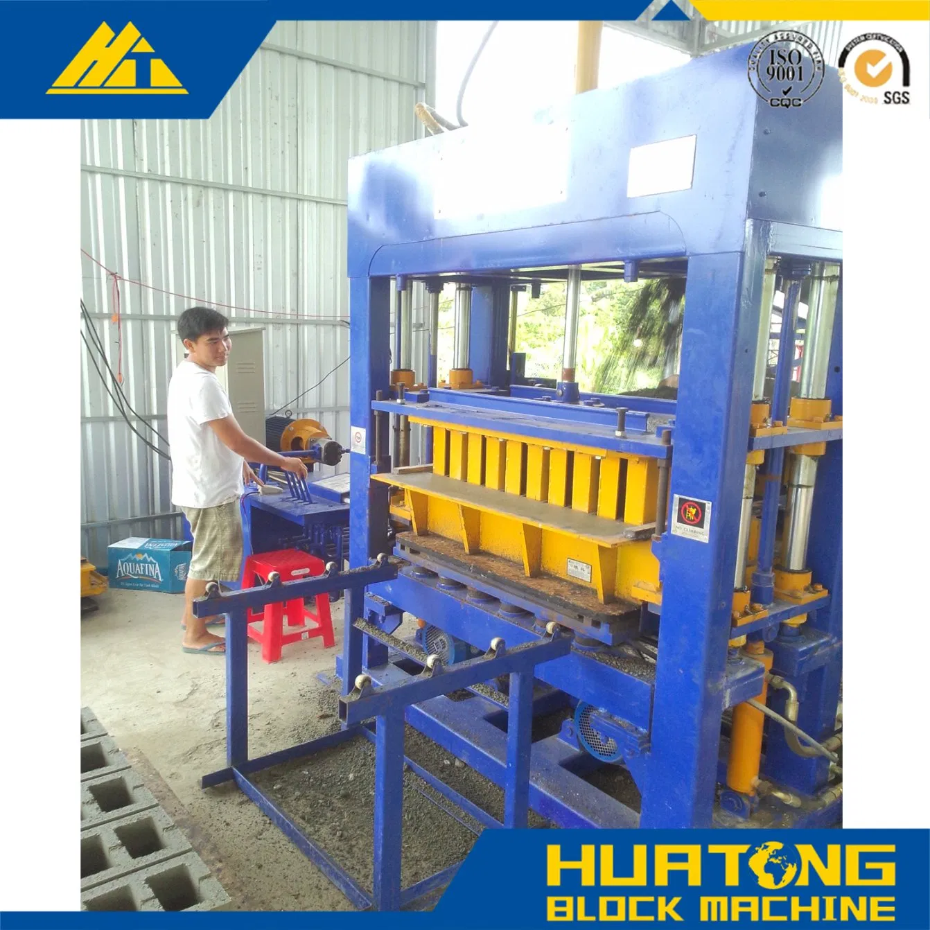 Qt5-15 Semi Automatic Cocncrete Block Making Machine