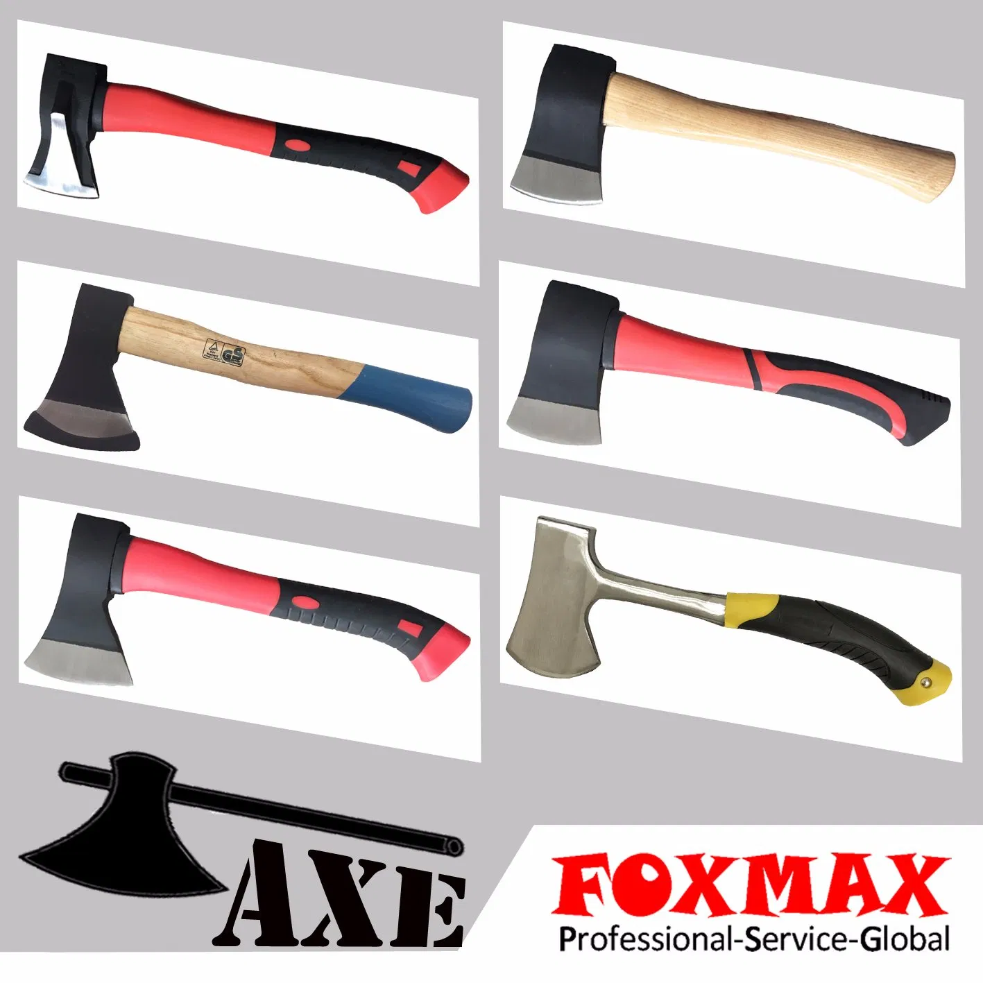 Premium Heavy-Duty Carbon Steel Axe with Ergonomic Grip