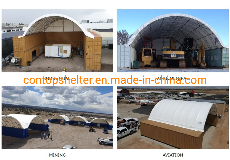 Gold Mountain Shipping Container Canopy Shelter 20'x20'