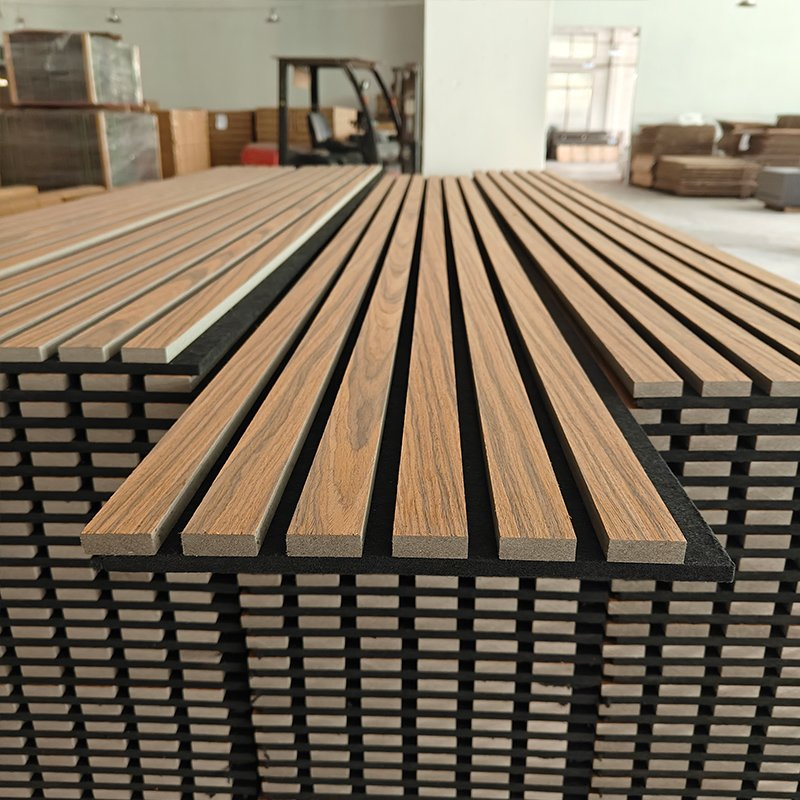 Low Price New Materials China High Quality Wholesale Wooden Slat Acoustic Panel WPC for Indoor Decor