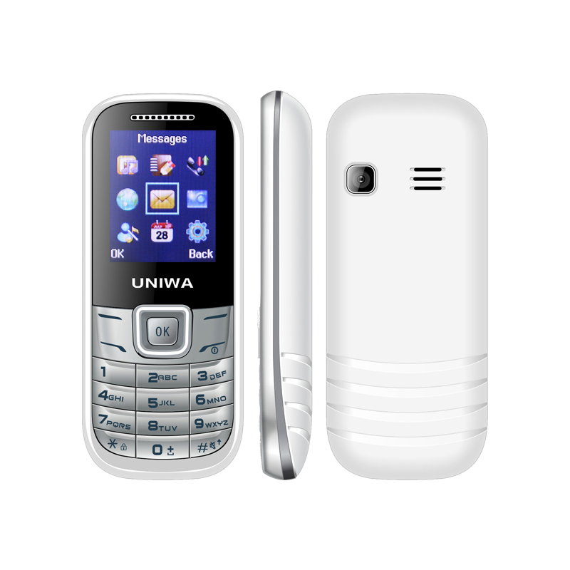 Кнопочный телефон UNIWA E1200C, 1.77 дюйма, 2 SIM