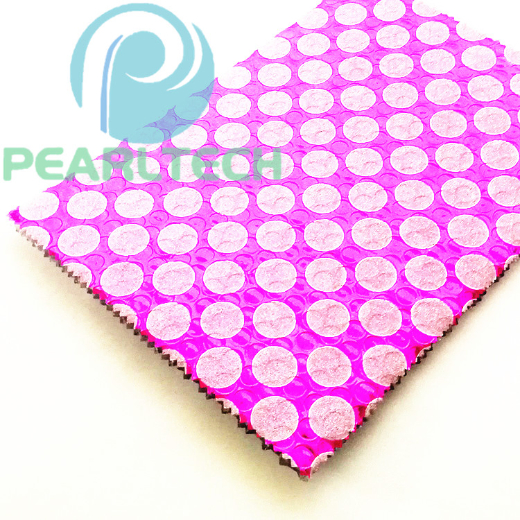 Munufacturer Customised Pink Holographic Film Coated Bubble as Vehicle Heat Insulation Sun Block Materials