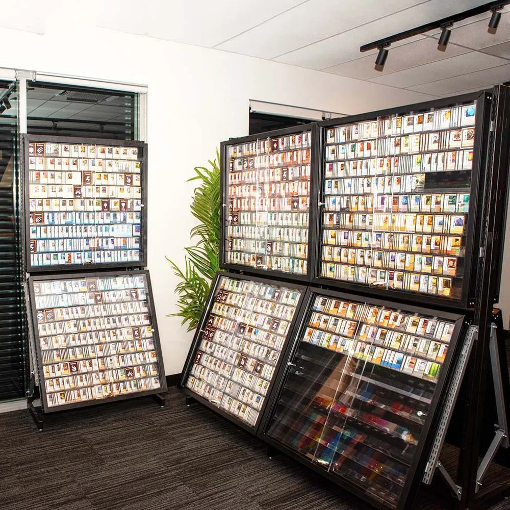 Safe Floor-Standing Customized Size Card Display Case for Creative and Cultural Store