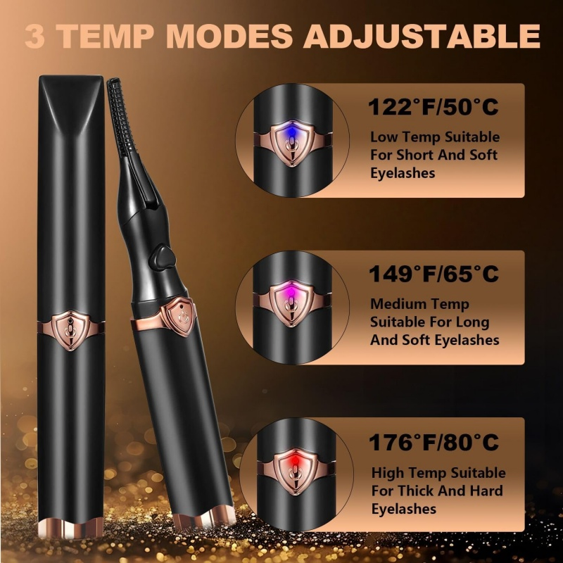Factory Wholesale 2 in 1 USB Electric Heated Eyelash Curler