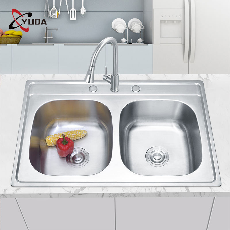 Multi Functional Stainless Steel Double Bowl Kitchen Sink and Washbasin Fregadero Cocina