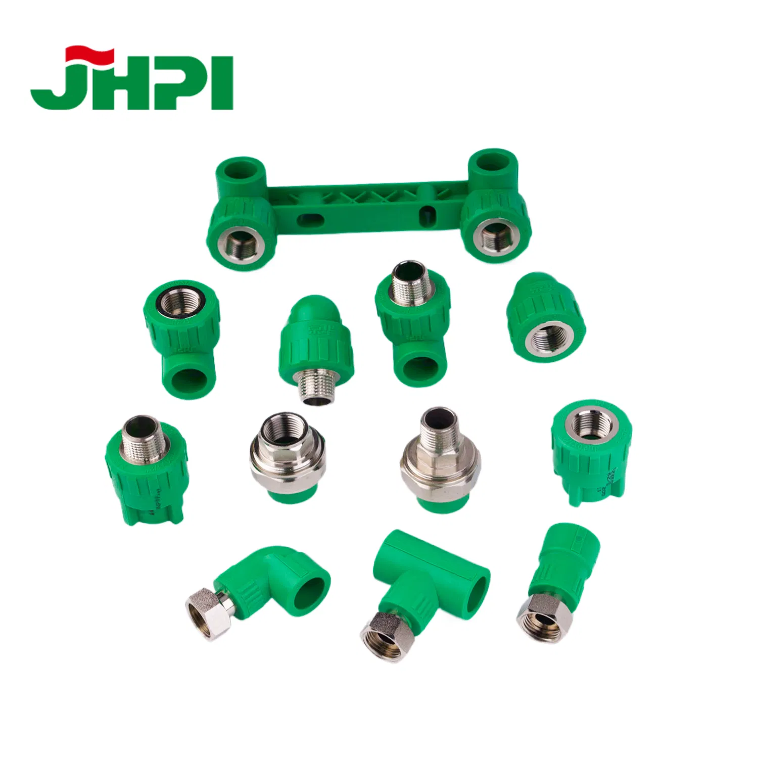 ODM Green White Orange 20-110mm PPR Elbow/Tee/Valve PPR Plastic Pipe Fittings for Water Piping