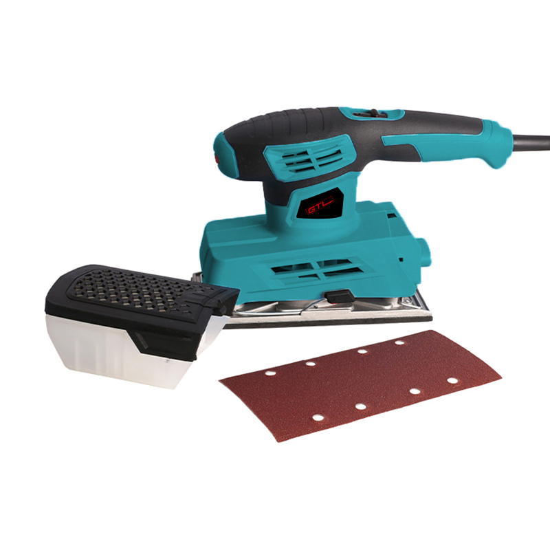 187X90mm Aluminum Sanding Base Plate Orbital Sander with Dust Box for Sanding and Polishing (OS024-187X90B)