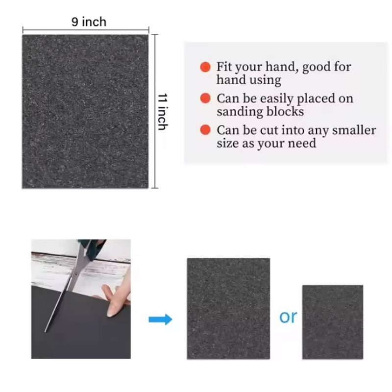 Наждачная бумага карбид кремния 80 грит для авто