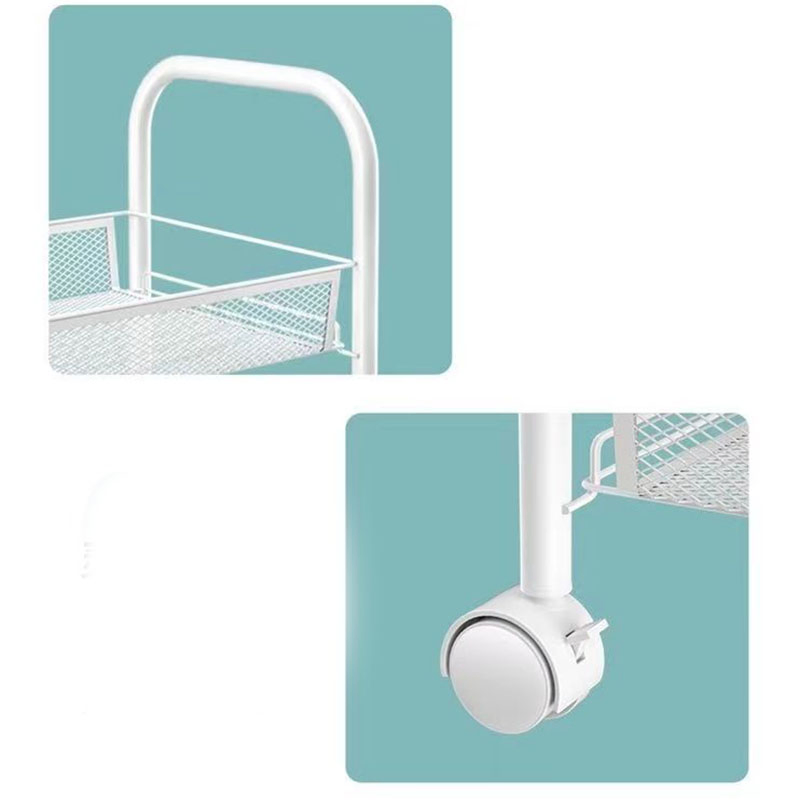 Hot Selling Customizable Universal Bedroom Storage Kitchen Organization Multi-Layer Iron Movable Trolley