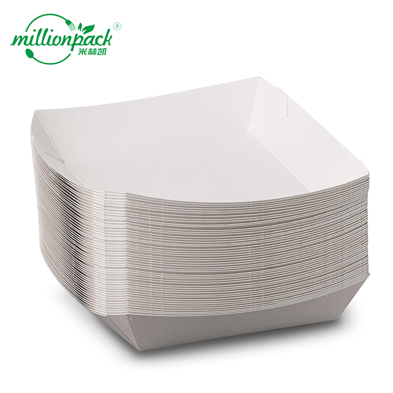 Paper Boat Tray for Chips Nachos Popcorn Snacks Event Festival Snack Serving Tray