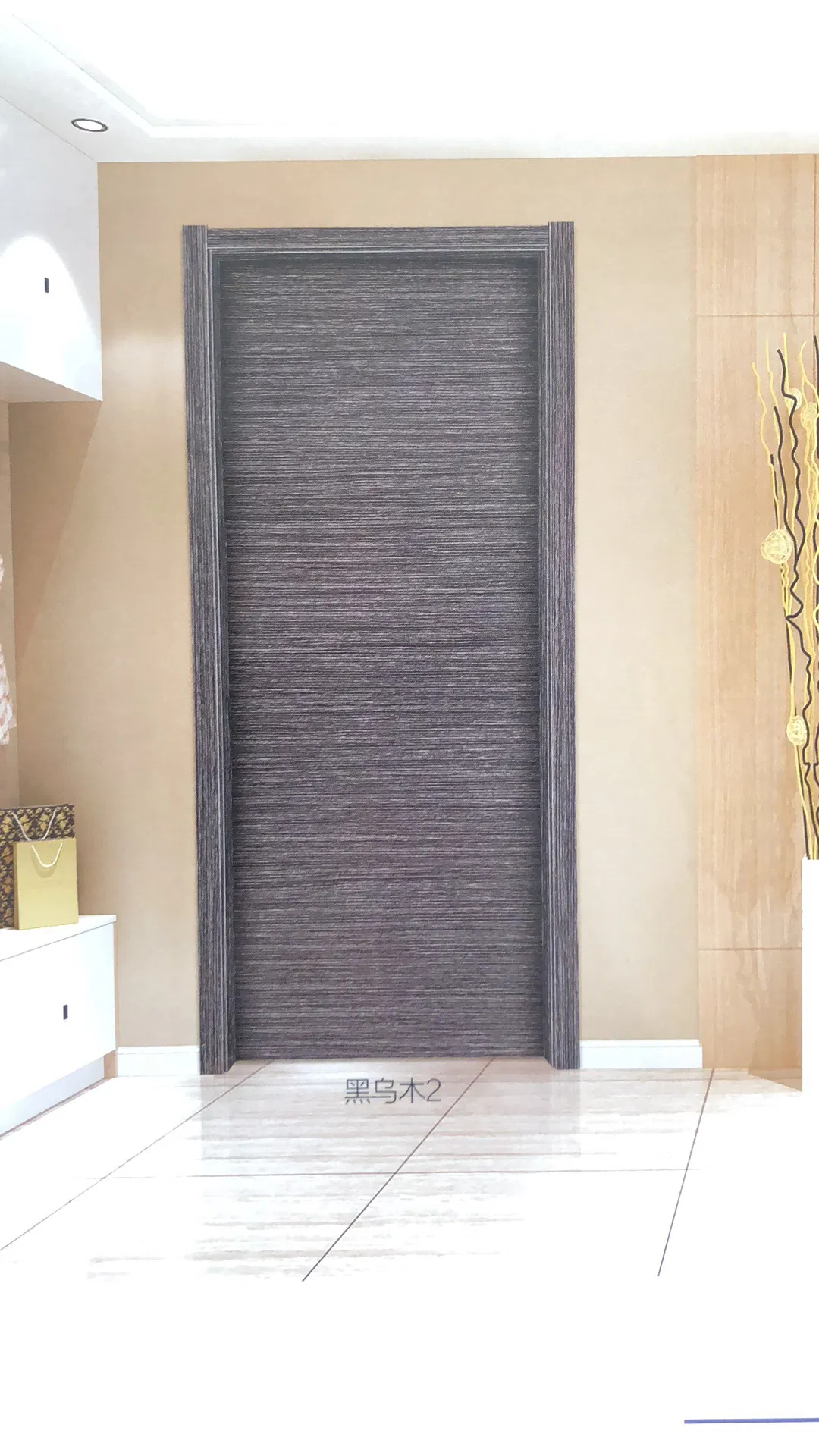 Finished Surface Finishing and MDF Door Material Europe Wooden Door