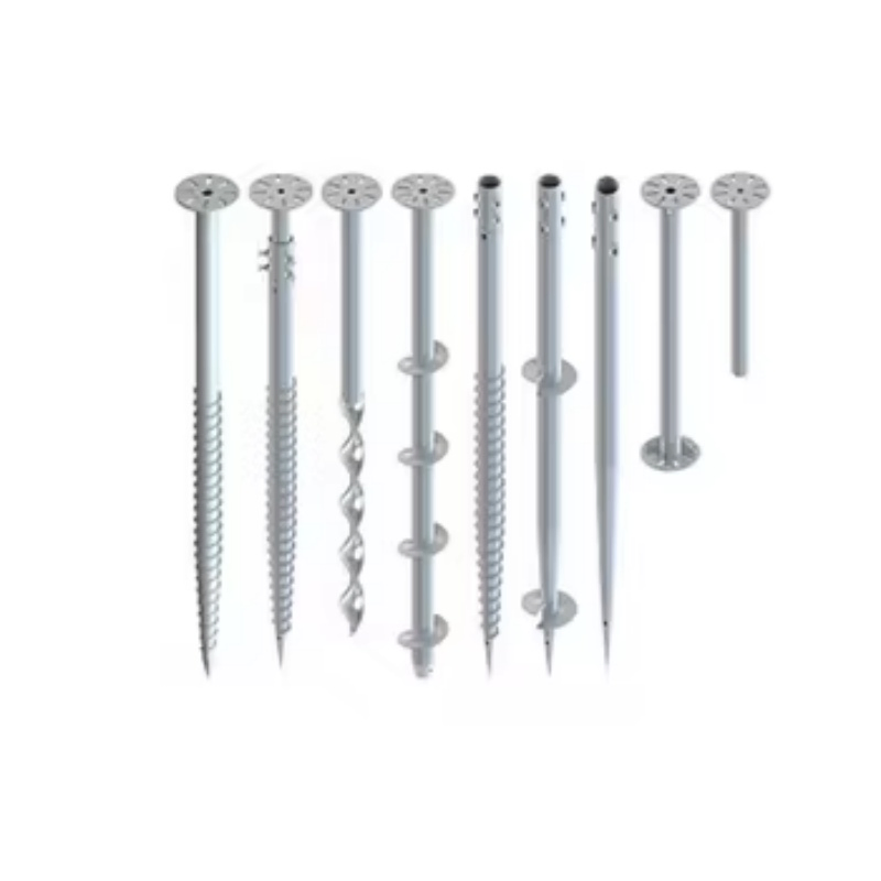 Винтовые сваи с оцинковкой для солнечных панелей и зданий