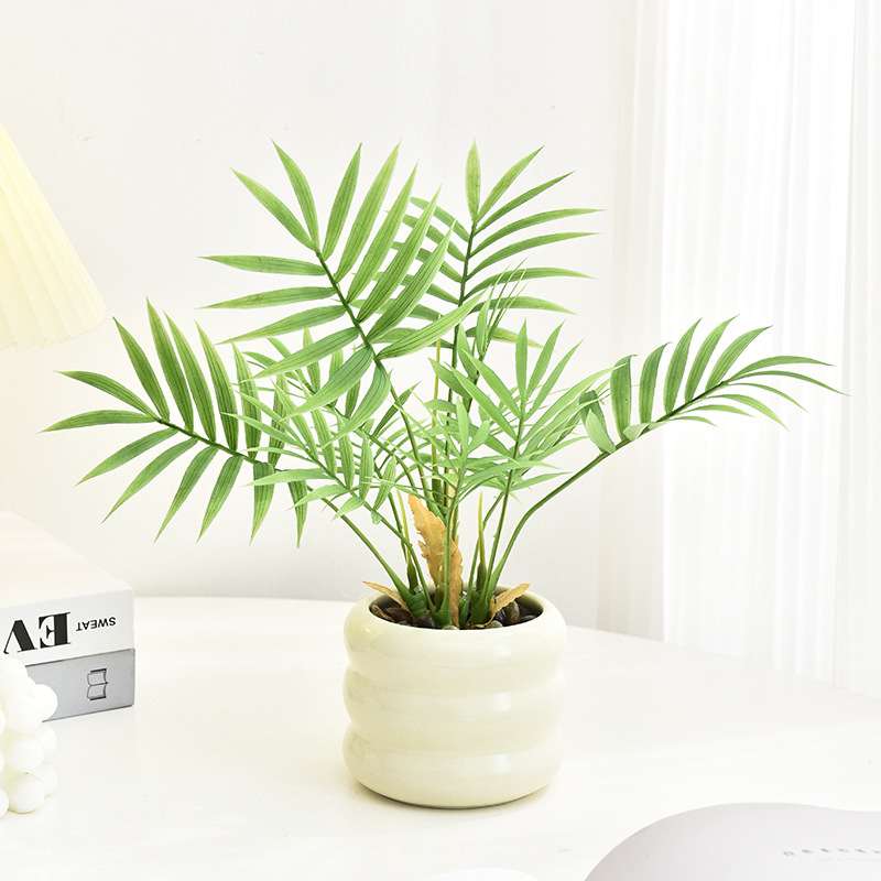 Бонсай искусственный в горшке с цветком