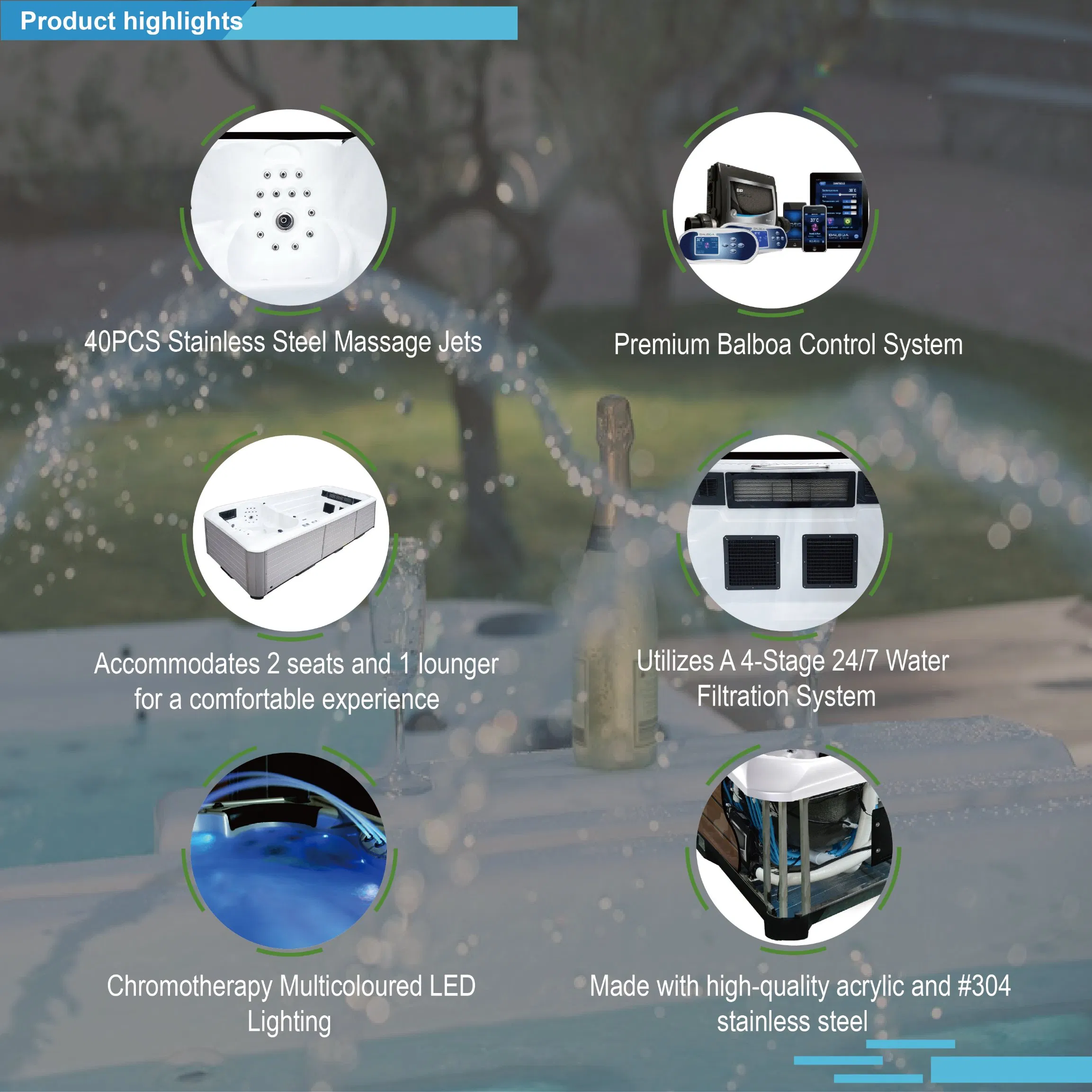 Комбо SPA и хот-тоб Aristech Balboa 5 м