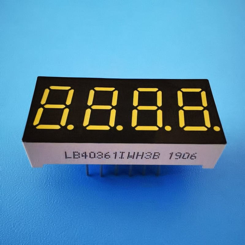 4 Digit 0.36" 7 Segment LED Display Common Anode for Instrument Panel