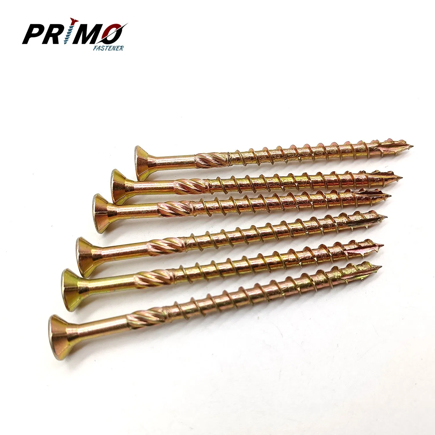 Building Construction Screws Yellow Zinc Plated Timber Type 17 Metal Screws