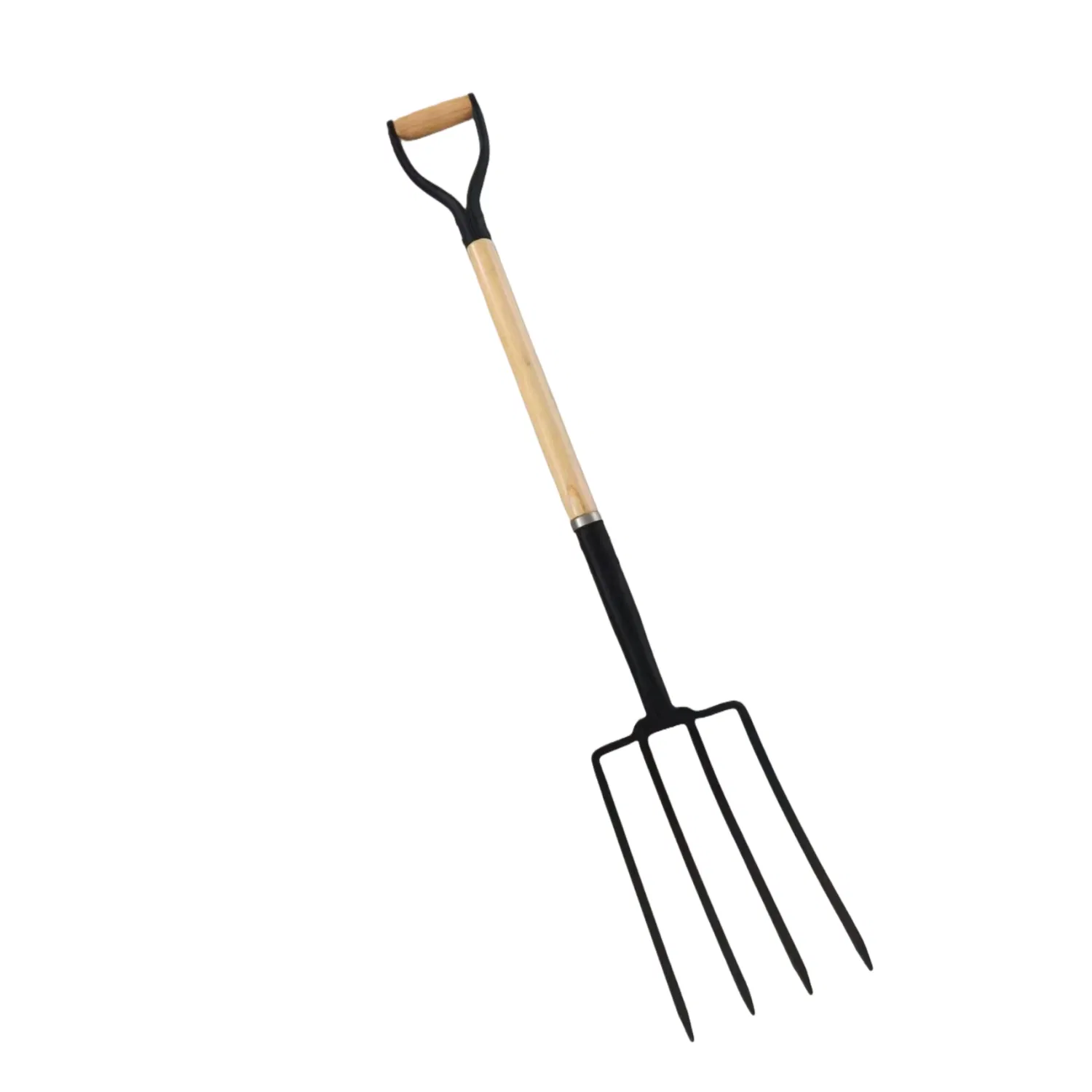 Heavy-Duty Steel Compost Fork with Comfort Grip - Effortless Tool for Composting and Gardening