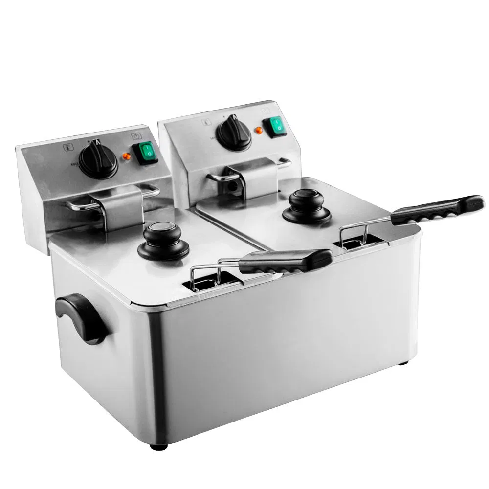 4+4 L Double Tank Table Top Electric Deep Fryer
