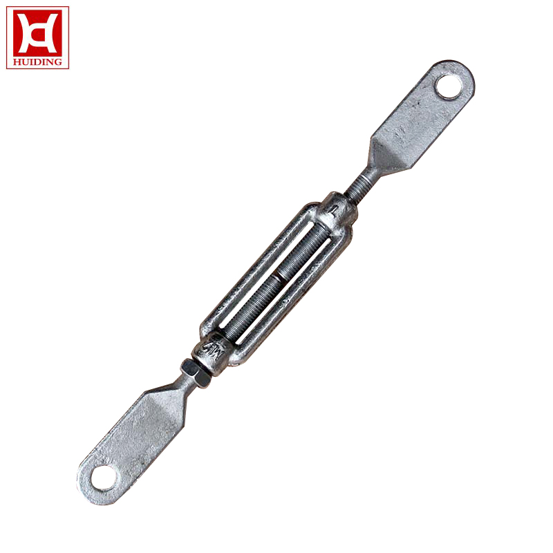 Marine Boat Ship Hardware Parts Drop Forged Electric Galvanized Standard DIN1480 Turnbuckle with Hook and Eye