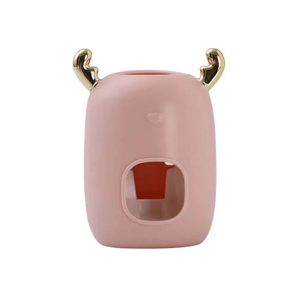 Cute Automatic Toothpaste Dispenser Punch-Free Wall Mounted Toothpaste Squeezer Holder Bl14593