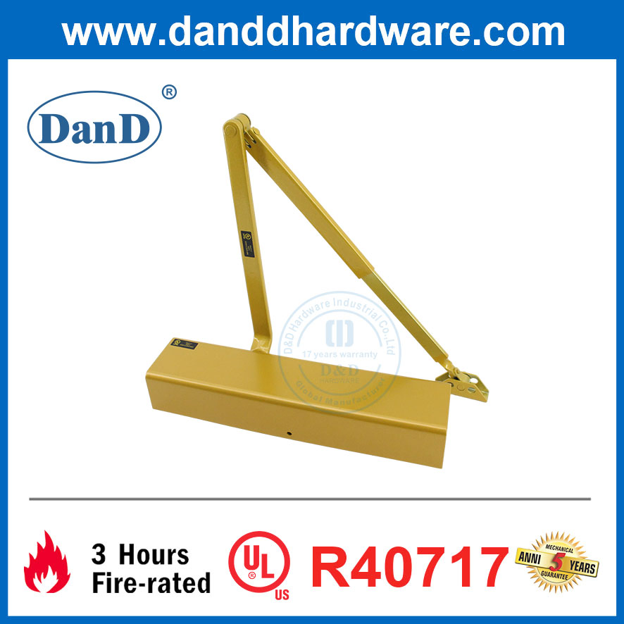 Heavy Duty UL Fireproof Aluminum Hydraulic Adjustable Commercial Hardware Door Closer