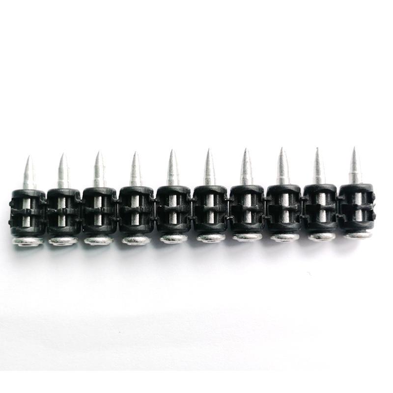 1000 Pack Black High Performance Collated Nails for Bx3 Cordless Concrete and Steel Battery Nailer Strong Drive Pins for Heavy Duty Construction Installatio